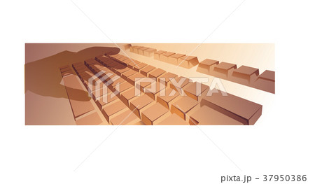 キーボード ビジネス イラスト 37950386