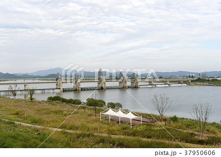 韓国 栄山江 空 37950606