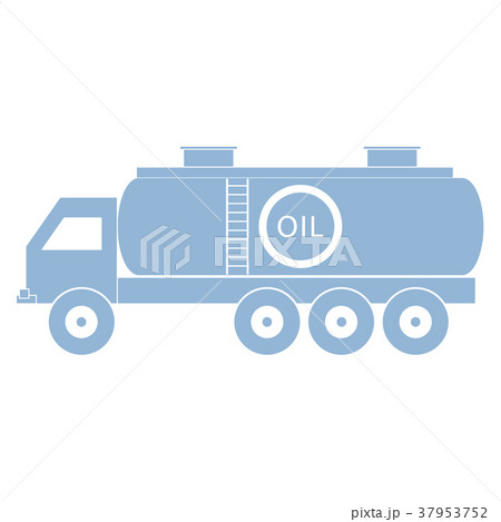 Stylized icon of the oil tanker/fuel tanker Stylized icon of the oil tanker/fuel tanker 37953752