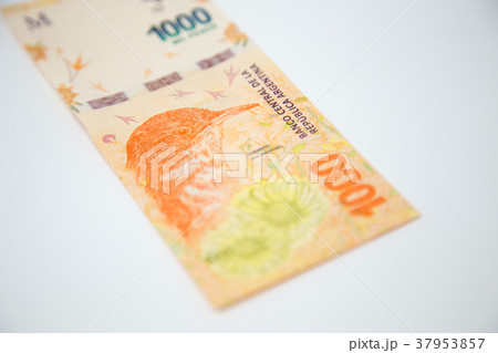 argentine money with white background 37953857