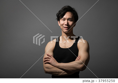 アスリート 日本人男性の写真素材