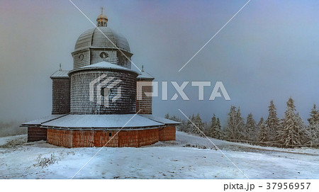 Wooden church in winter 37956957