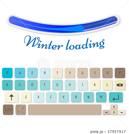 Modern realistic keyboard  37957917