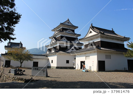 青空の大洲城　伊予大洲　愛媛県　四国 37961476