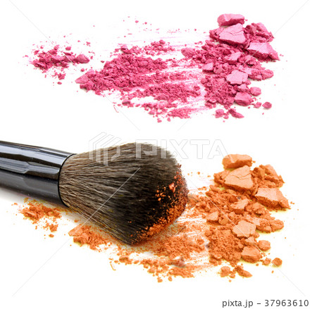 Pink and orange crushed powder and blush 37963610