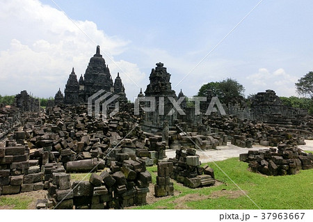 世界遺産プランバナン寺院群のセウ寺院の写真素材