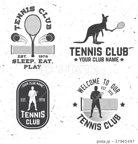 Tennis club. Vector illustration. 37965497