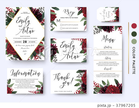 Wedding invite save the date rsvp thank you design 37967205