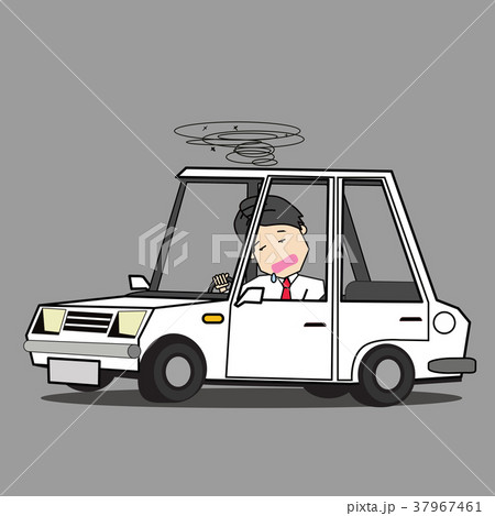 Male entrepreneur sleeping in the car Male entrepreneur sleeping in the car 37967461