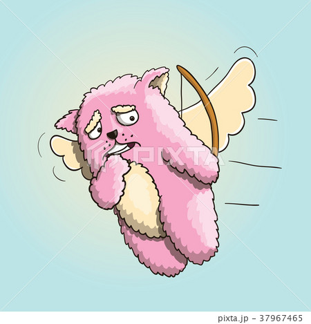 Valentines Cupid Pink Cat Hit a Different Person 37967465