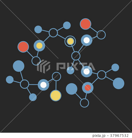 Abstract geometric lattice, molecules on sam Abstract geometric lattice, molecules on sam 37967532