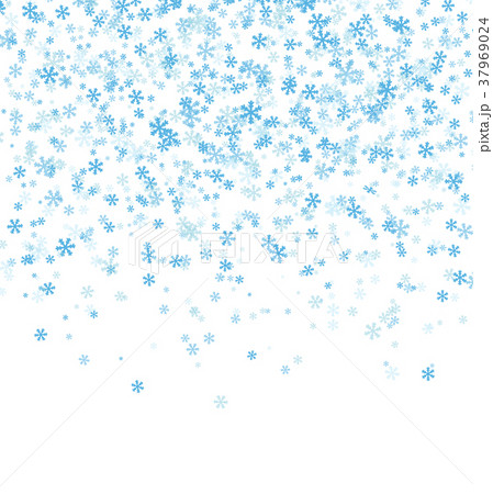 Falling snowflakes on white background Falling snowflakes on white background 37969024