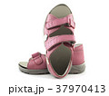 Pink shoes on white background 37970413
