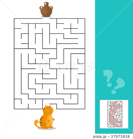 Cartoon Vector - Maze or Labyrinth Game for Cartoon Vector - Maze or Labyrinth Game for 37973838