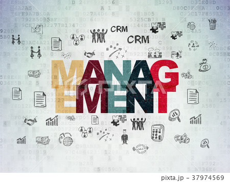 Finance concept: Management on Digital Data Paper Finance concept: Management on Digital Data Paper 37974569