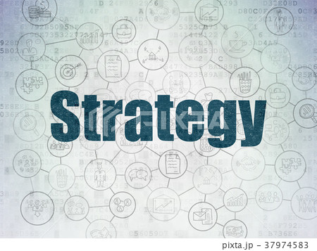 Business concept: Strategy on Digital Data Paper Business concept: Strategy on Digital Data Paper 37974583