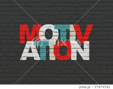 Business concept: Motivation on wall background 37974592