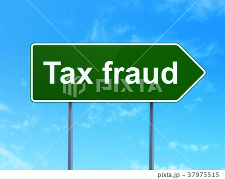 Law concept: Tax Fraud on road sign background Law concept: Tax Fraud on road sign background 37975515