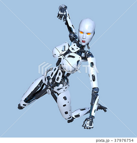 女性ロボット 37976754