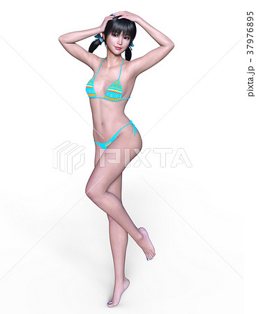 ビキニの女性のイラスト素材 [37976895] - PIXTA