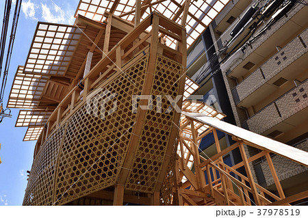 祇園祭 大船鉾 鉾建て 祇園祭 大船鉾 鉾建て 37978519