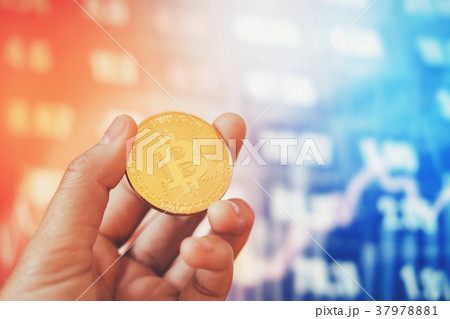 Bitcoins for finance and banking on digital stock Bitcoins for finance and banking on digital stock 37978881