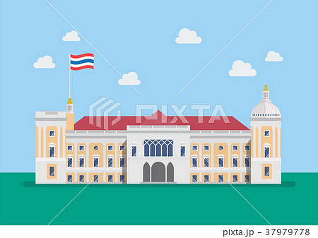 Thai Government House Buildingのイラスト素材