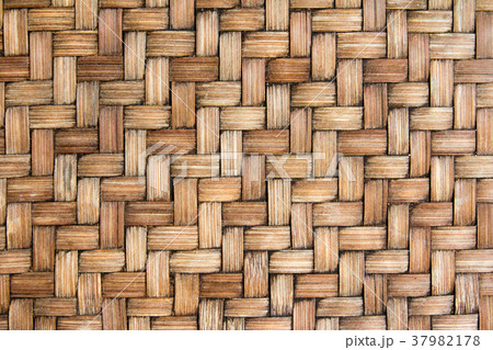 Closed up of brown color wicker texture background 37982178