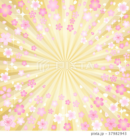 桜　キラキラ　ゴールド　サプライズ　背景 37982943