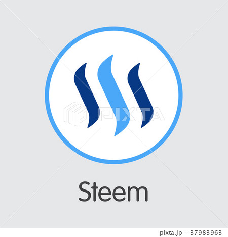 Steem Coin Cryptocurrency Logo のイラスト素材