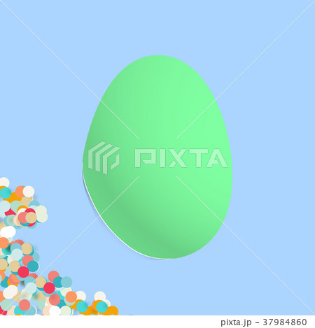 Egg shaped bended paper for design Egg shaped bended paper for design 37984860