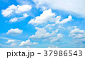 Beautiful blue sky with white clouds 37986543