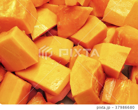 Cut ripe papaya texture in close-up view.  37986680