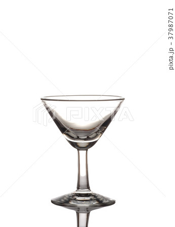 Empty martini glass isolated on white background 37987071