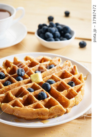 fresh baked waffle fresh baked waffle 37987472
