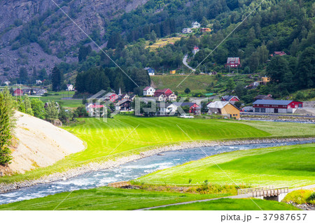 beautifull view by the Flam to Myrdal Railway Line beautifull view by the Flam to Myrdal Railway Line 37987657