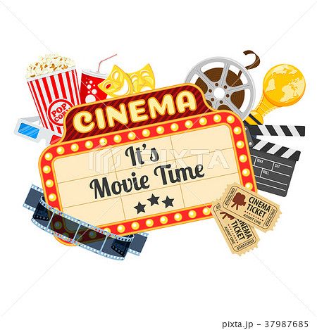 Cinema And Movie Timeのイラスト素材