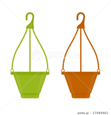Flower pots icon isolated Flower pots icon isolated 37989902
