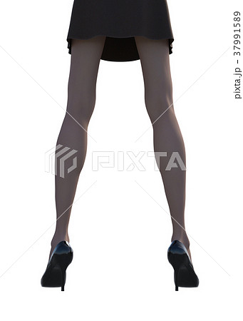ストッキングイメージ　女性の脚　perming3DCG イラスト素材 37991589