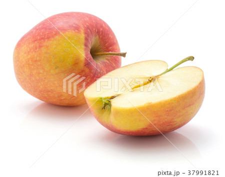 Raw evelina apple isolated Raw evelina apple isolated 37991821
