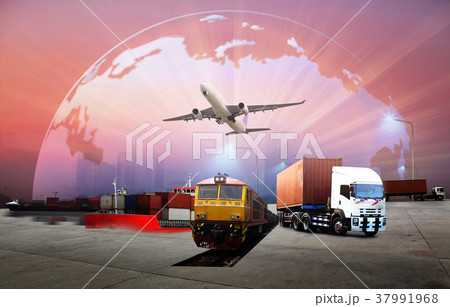 Transportation, import-export logistics concept Transportation, import-export logistics concept 37991968