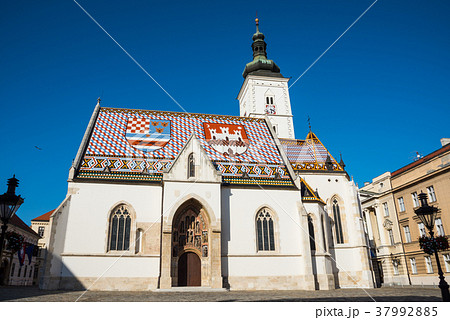Zagreb Croatia , St.Mark's Church 37992885