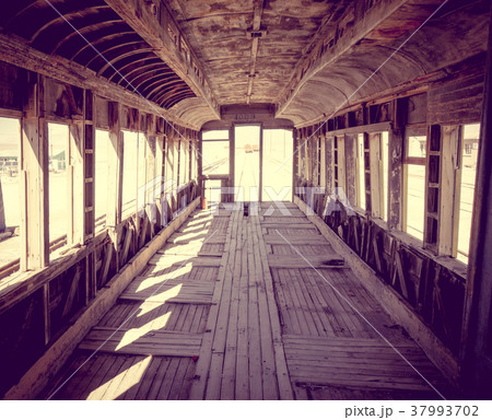 Old train station in Bolivia desert 37993702