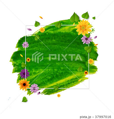 Spring Banner With Flower Spring Banner With Flower 37997016