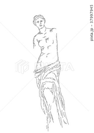 Aphrodite Of Milos Venus De Milo Ancient Greekのイラスト素材