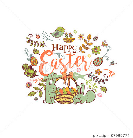 Cute Easter banner Cute Easter banner 37999774