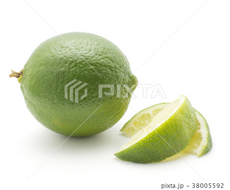 Fresh isolated lime on white 38005592