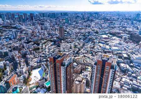 大雪翌日の東京都市風景 大雪翌日の東京都市風景 38006122