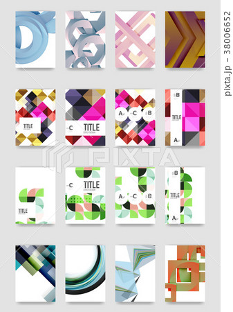 Set of a4 minimal geometric print templates Set of a4 minimal geometric print templates 38006652