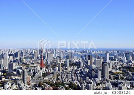 東京 都市風景 東京タワー 東京 都市風景 東京タワー 38008126